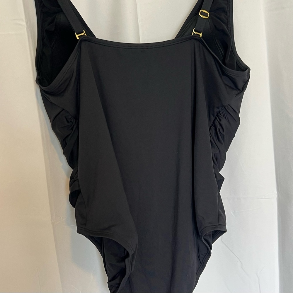 Bleu Rod Beattie Black Women's Molded-Cup One-Piece Swimsuit (Black, 20w) - Picture 6 of 11